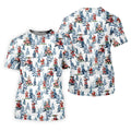 Santa Golfing Polo Shirt, Fun Golf Shirts For Men, Christmas Golf Shirt, Golf Lover Xmas Gift