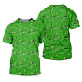 Three Leaf Clover Golf And Beer St Patrick's Day Green Golf Shirt, Fun Golf Shirts For Men, Polo Shirts For Men