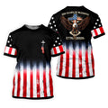 250 Years Of Blessing Faith Cross American Flag Golf Shirt, Patriotic 4th Of July Golf Shirts For Men