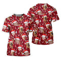 Custom Red Nose Reindeer Merry Xmas Red Golf Shirt, Christmas Golf Shirt, Polo Shirts For Men, Golf Gift For Men