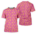 The Pink Taco Seamless Pattern Golf Tops For Men, Polo Shirts For Men, Golf Shirts For Men