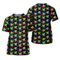 It's Okay To Be Different Autism Puzzle Golf Tops For Men, Autism Awareness Colors Golf Shirts For Men