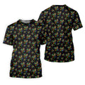 In A World Where You Can Be Anything Be Kind Rainbow Butterfly Autism Awareness Black Golf Shirt, Golf Shirts For Men