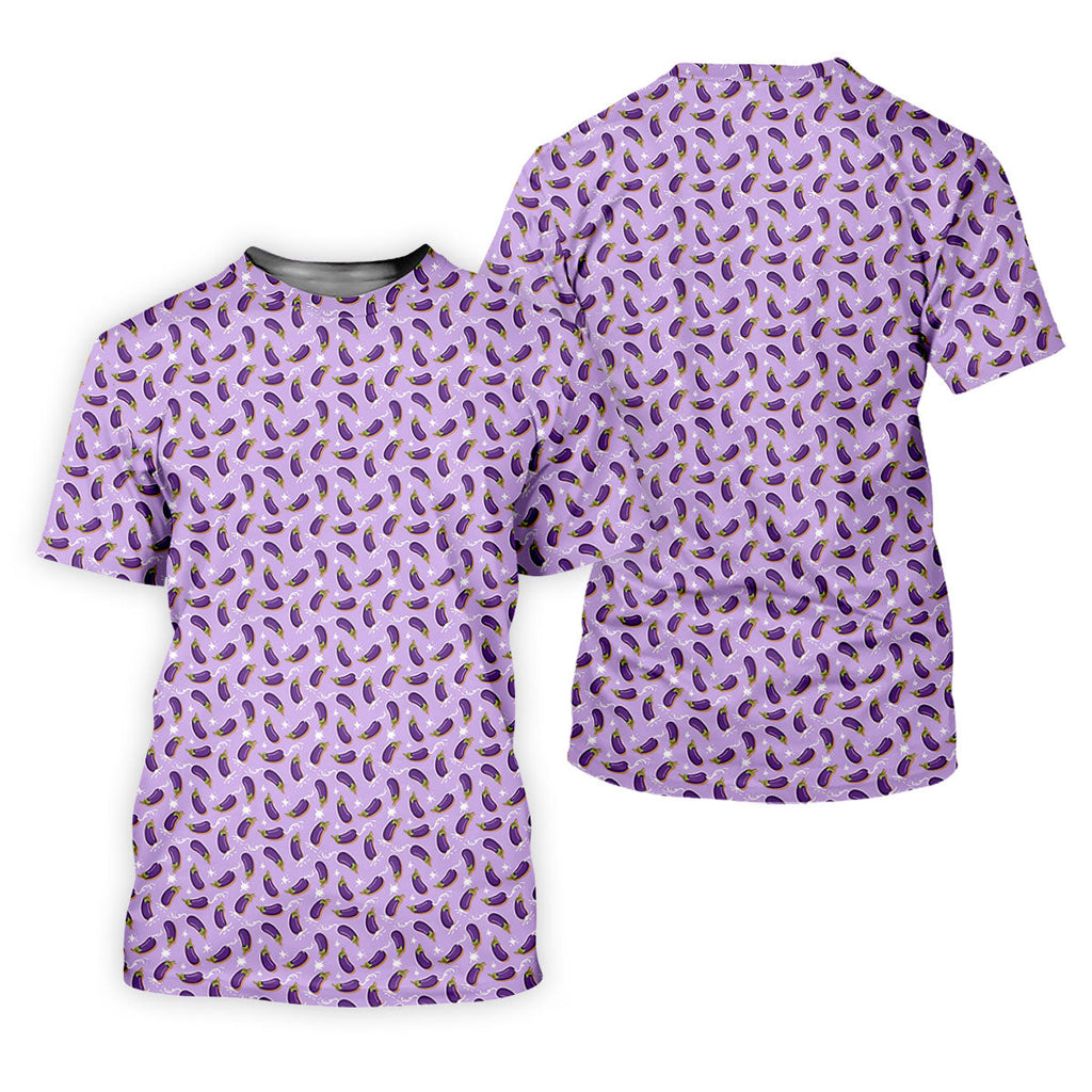 Funny Eggplant Purple Golf Shirt, Fun Golf Shirts For Men, Polo Shirts For Men, Golf Gift For Men