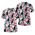 Hawaiian Bigfoot Patriotic 4th Of July American Flag Golf Shirt, 250th Anniversary Golf Shirts For Men
