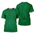 Golf And Beer Lucky Four Leaf Clover St Patrick's Day Green Golf Tops For Men, Golf Gift For Men