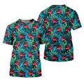 Tropical Flamingo Bigfoot Golf Shirt, 250 Years 4th Of July Patriotic Golf Shirts For Men