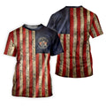 USA 250th Anniversary Distressed Flag Patriotic Golf Shirt, 4th Of July Golf Shirts For Men
