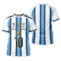 Argentina World Cup Sun Of May Golf Tops For Men, Football Theme Polo Shirts For Men