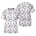 Patriotic Man Golf And Beer Funny 4th Of July White Golf Shirt, 250 Years Seamless Pattern Golf Shirts For Men