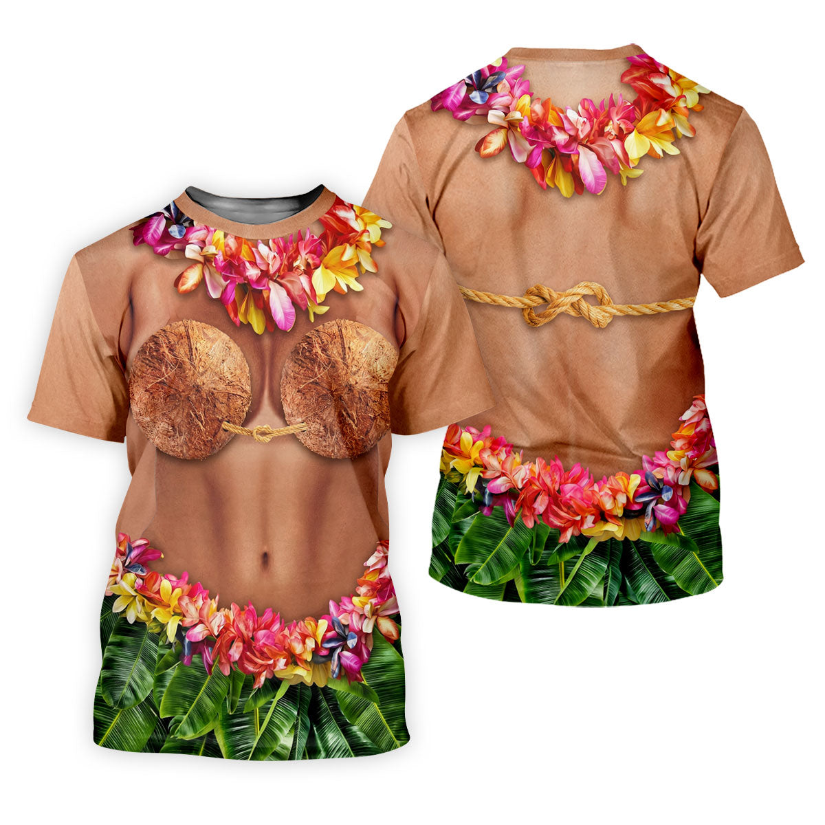 Tropical Theme Party Hawaiian Golf Shirt, Men's Funny Golf Shirts, Polo Shirts For Men