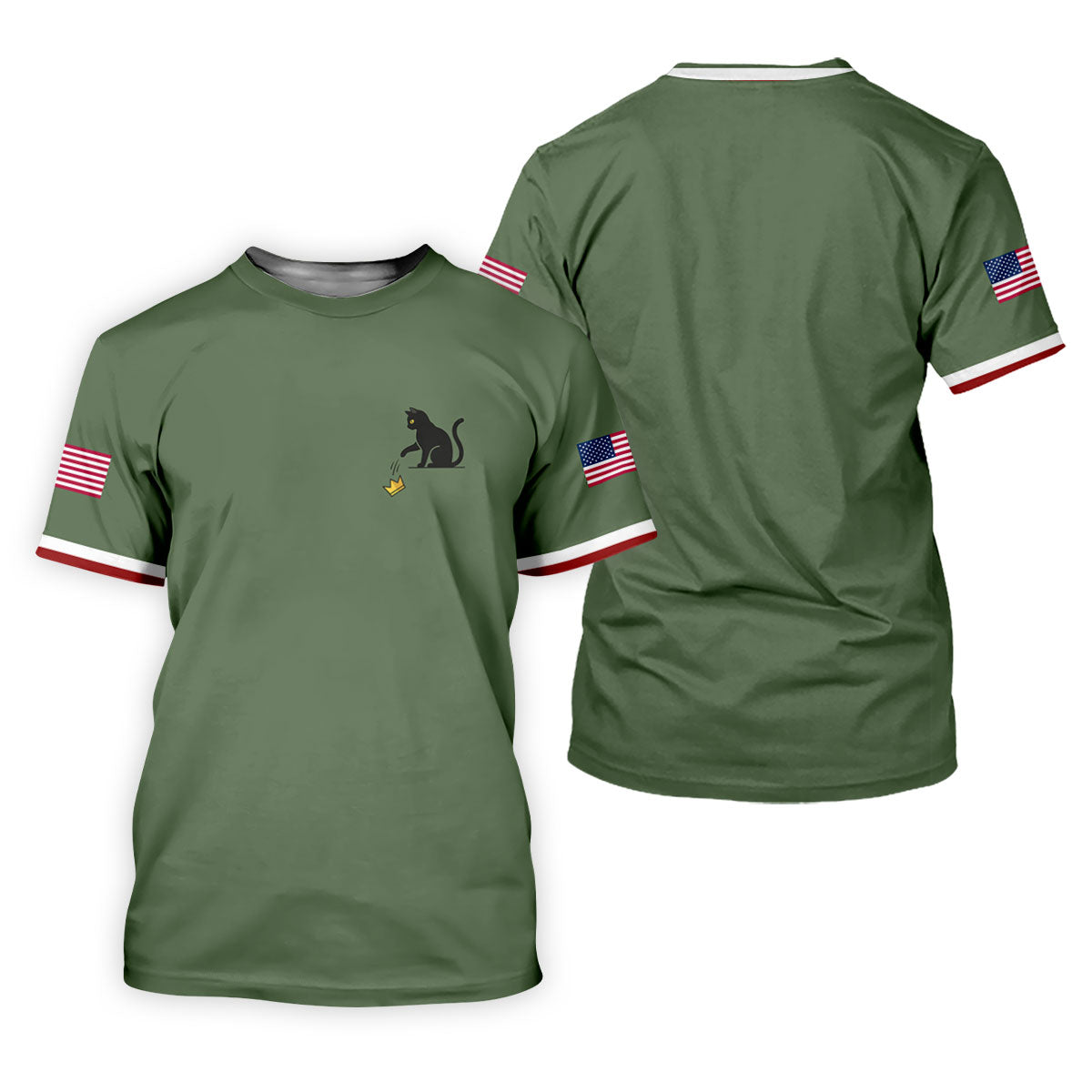No King Naughty Cat 250 Years Patriotic Golf Shirt, Golf Shirts For Men, 4th Of July Golf Shirt