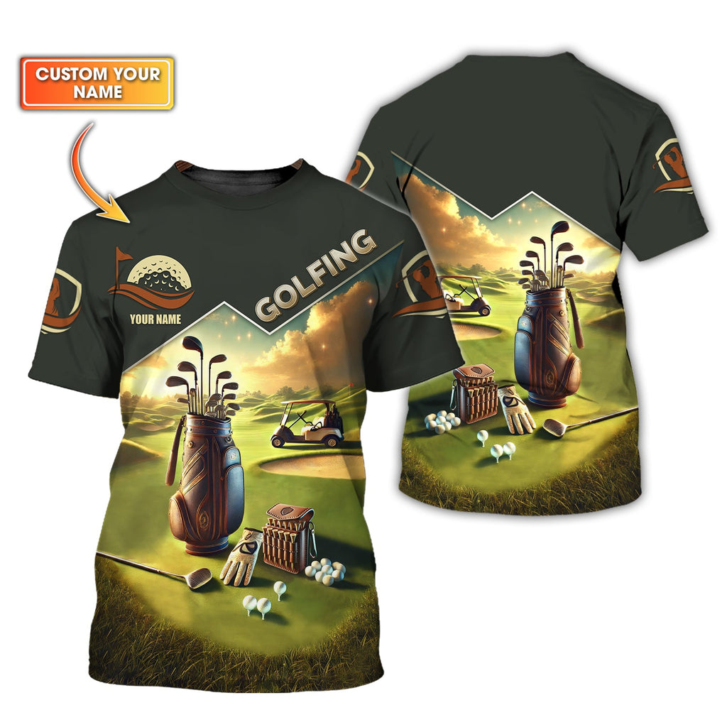 Golf Course Custom Name Golf Shirt, Gift For Golfers, Golf Gift For Men