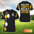 Dear Liver Golf - Personalized Name 3D Tshirt Gift For Golfer
