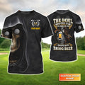 Golf I Whisper Back Bring Beer - Personalized Name 3D Tshirt Gift For Golfer