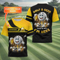 Golf And Beer Personalized Golf Polo ShirtGolf Shirt, Gift For Golfers