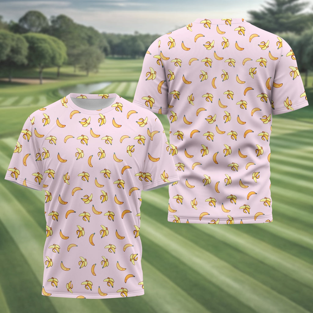 Banana Men's Golf Polo ShirtFunny Golf Shirt, Gift For Golfers