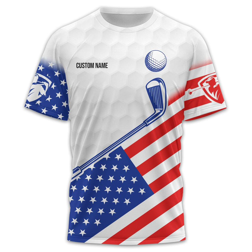To Find My Balls, USA Flag Polo Shirt, Personalized Golf Shirt, Unique Gift For Golfer