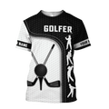Golf Swing Personalize Name Golf Polo Shirt, Golf Apparel, Golf Gift For Men
