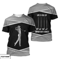 Personalize Name Golf Polo Shirt, Golf Apparel, Golf Gift For Men