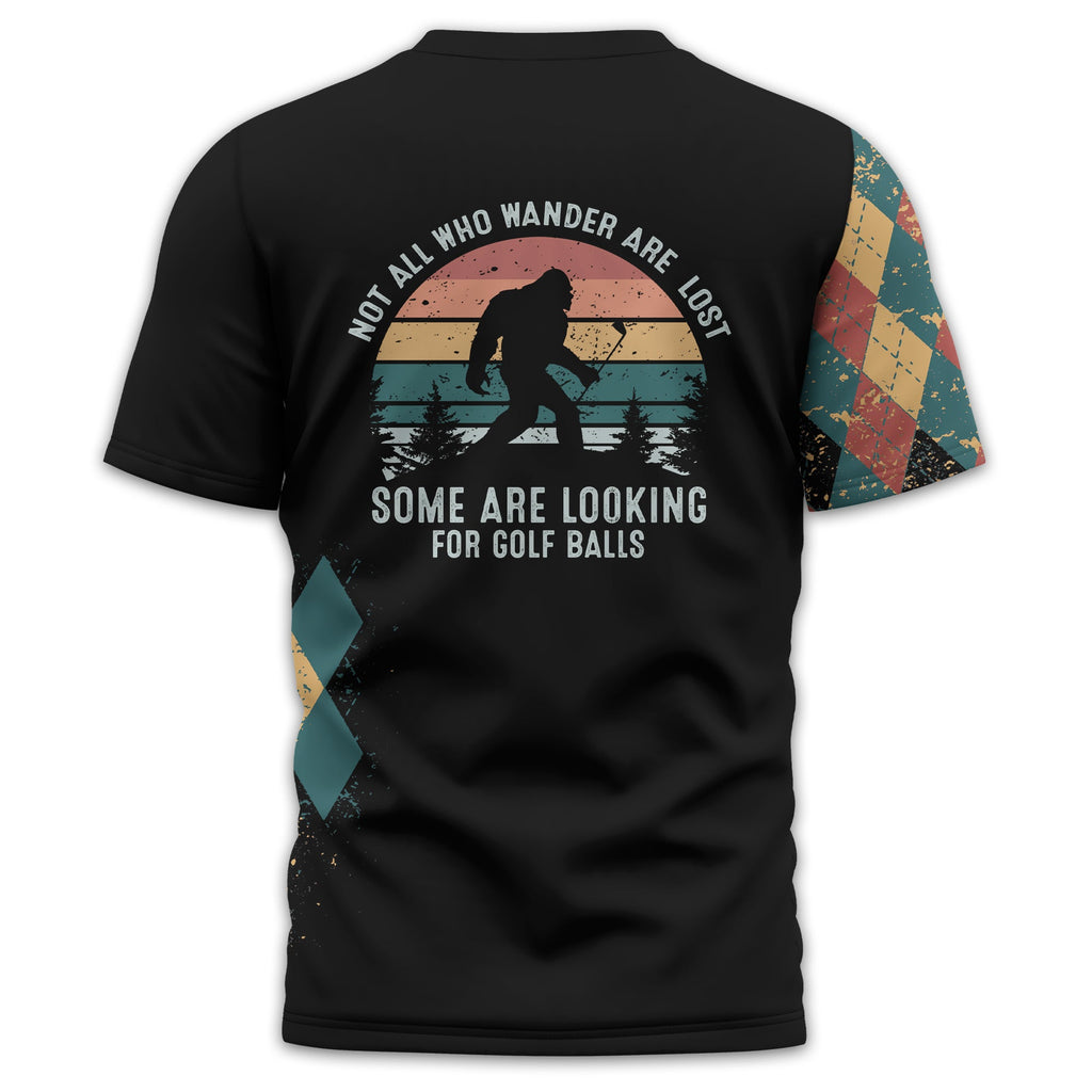 Not All Who Wander Are Lost Personalized Golf Polo Shirt, Golf Shirt For Men, Gift For Golfers
