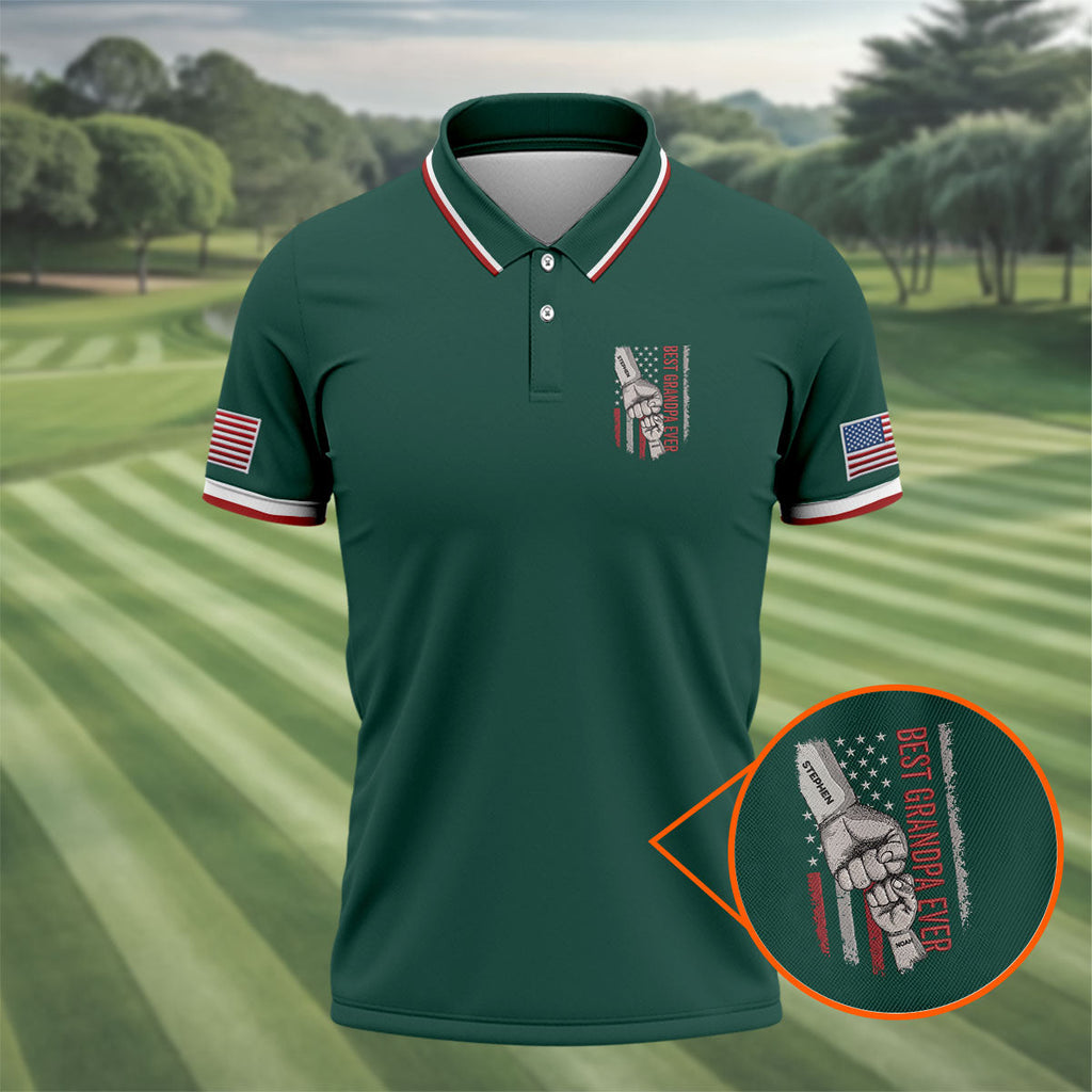 Best Grandpa Ever Father's Day Golf Shirt, Golf Shirts For Men, Gift Ideas For Grandpa