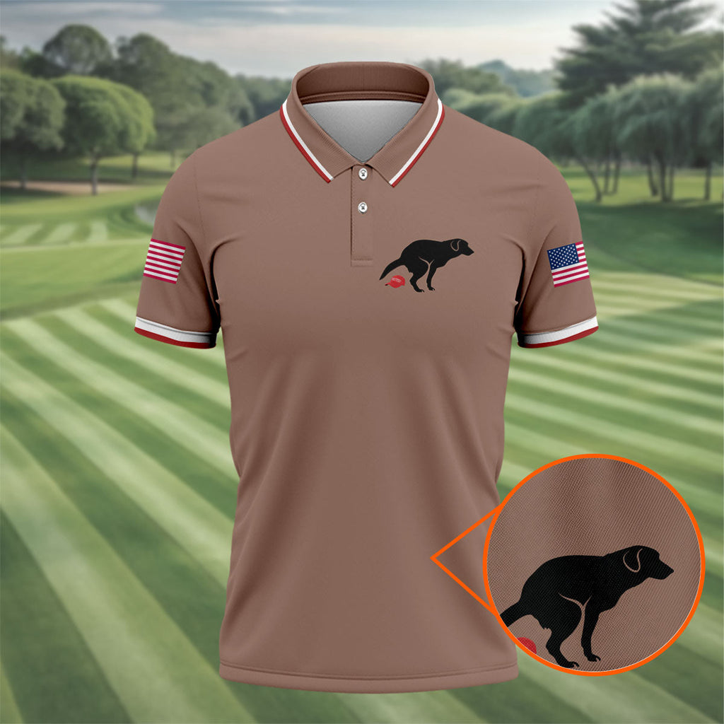 Funny Sarcastic Dog 250 Years Patriotic Golf Shirt, Golf Shirts For Men, 4th Of July Golf Shirt