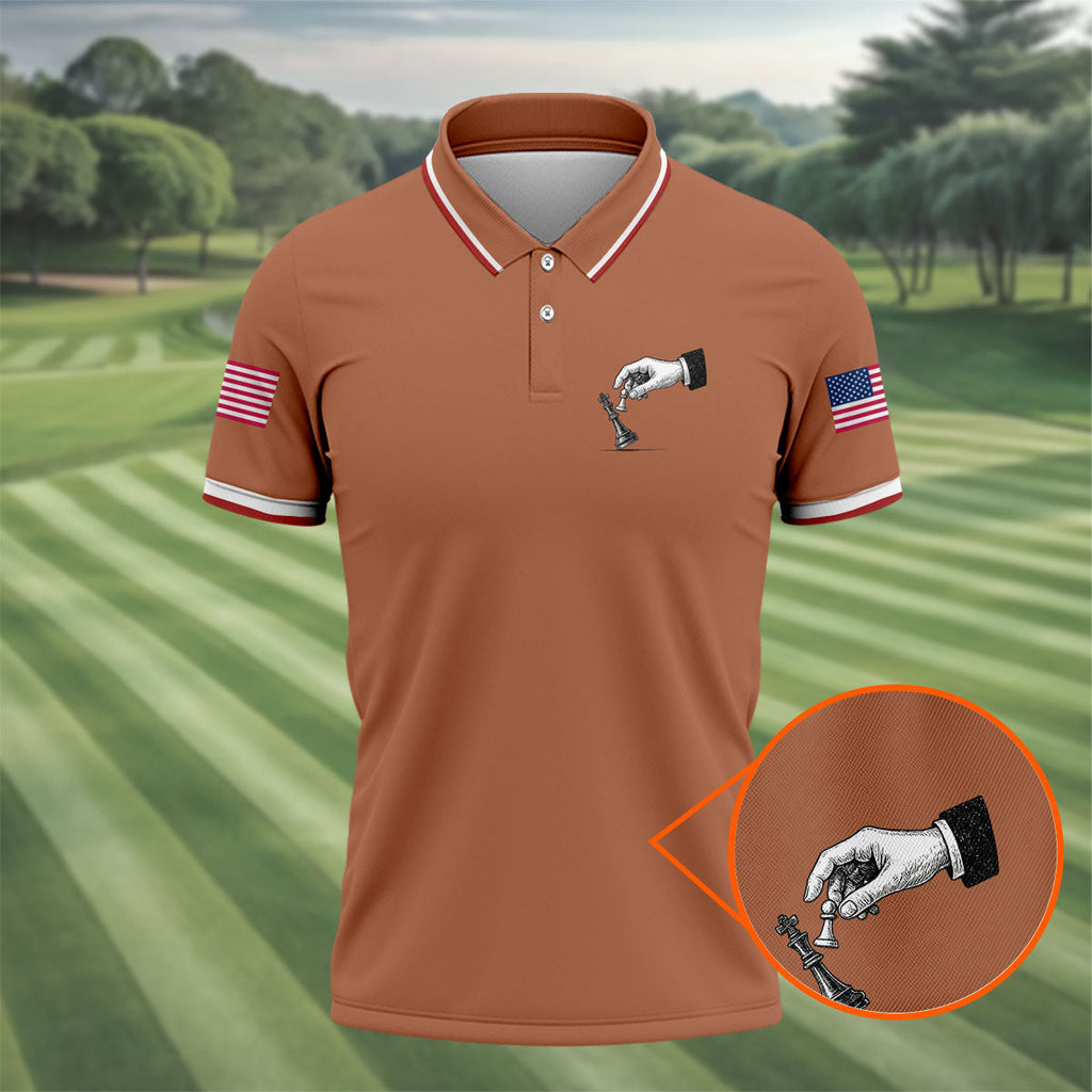Protest Checkmate Chess 250 Years Patriotic Golf Shirt, Golf Shirts For Men, 4th Of July Golf Shirt