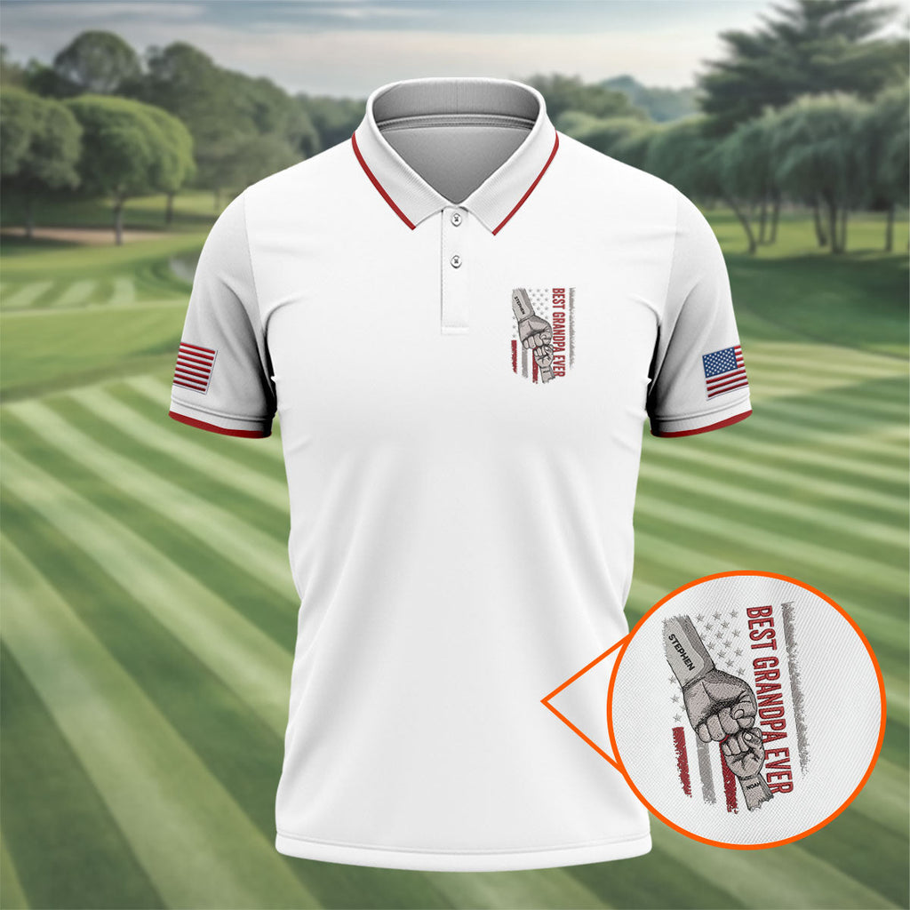 Best Grandpa Ever Father's Day Golf Shirt, Golf Shirts For Men, Gift Ideas For Grandpa
