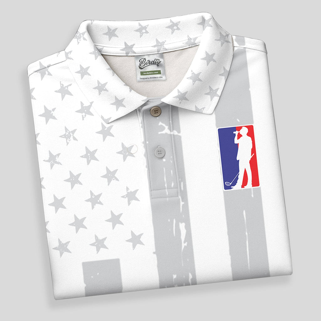 The Game Of Golf American Flag Patriot Golf Tops For Men, Polo Shirts For Men, Golf Shirts For Men