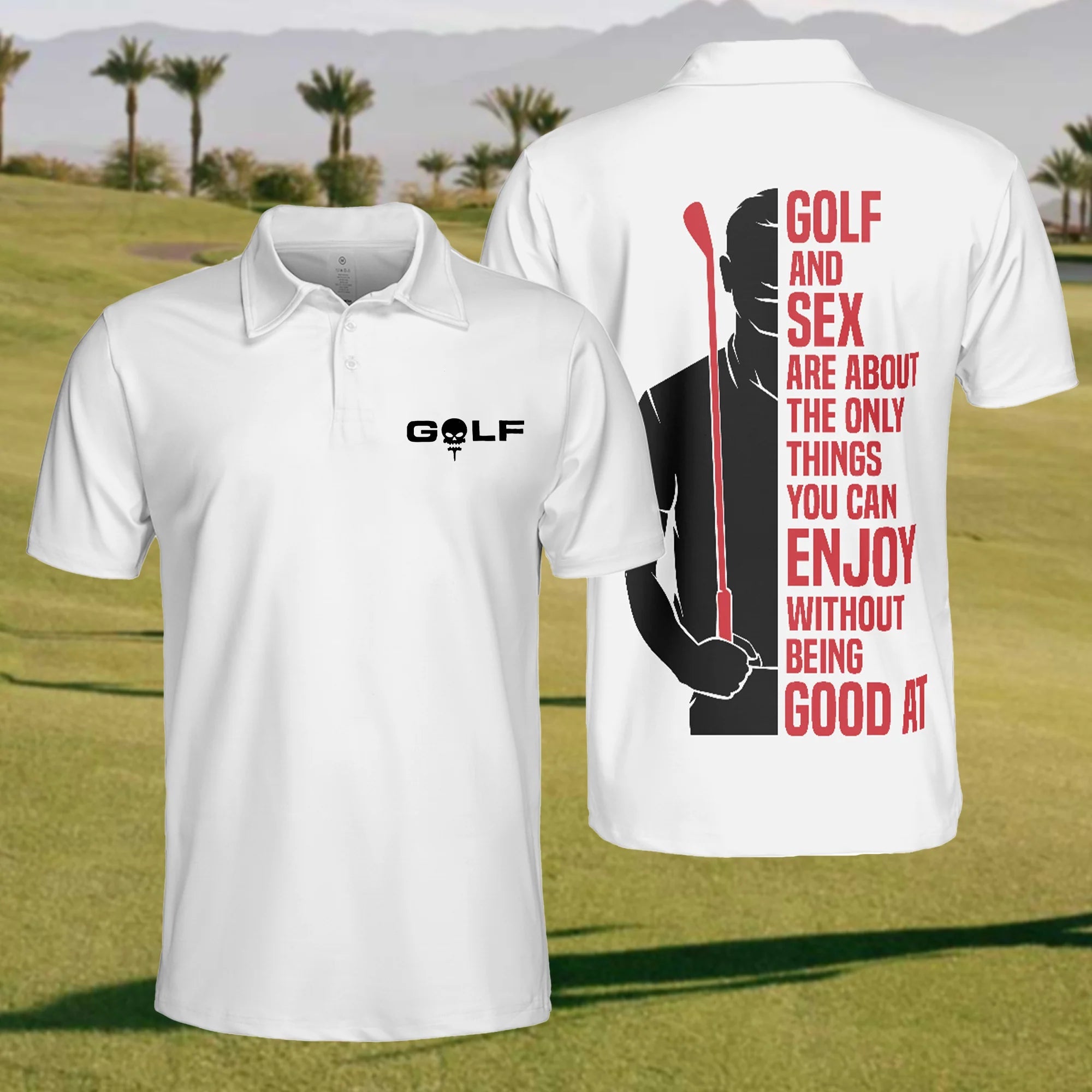 Mens Golf Polo ShirtMens Golf Gift, Funny Golf Shirt, Funny Quote Shirt