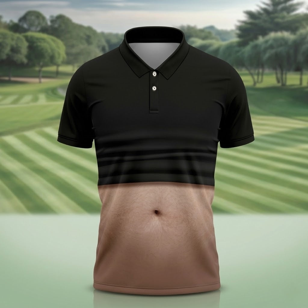 Men's Funny Golf Polo Shirts, Custom Golf Shirt, Unique Gift For Golfer, Fun Golf Shirts For Men