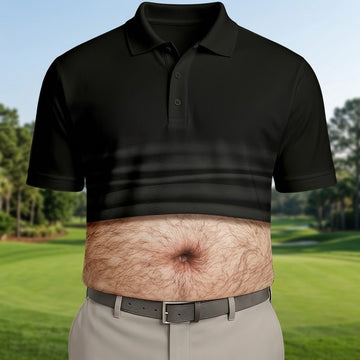 Men's Funny Golf Polo Shirts, Custom Golf Shirt, Unique Gift For Golfer, Fun Golf Shirts For Men