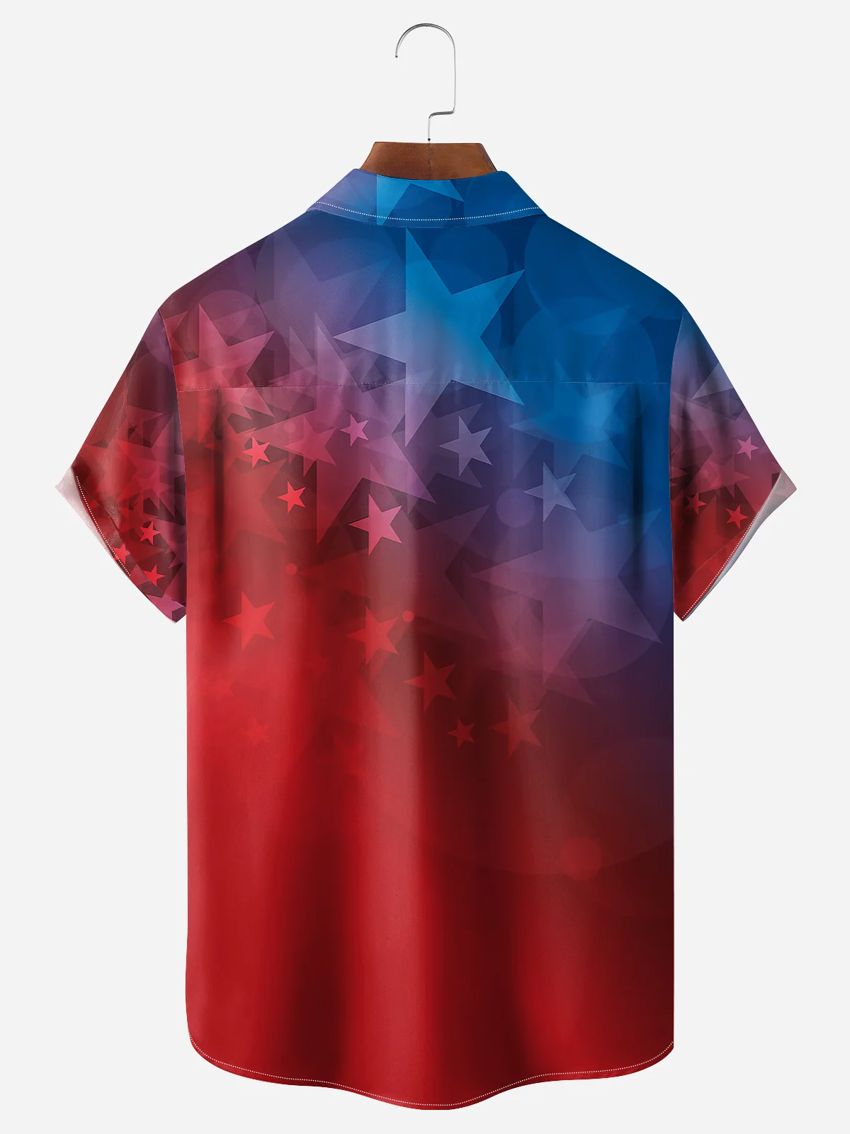 Independence Day Flag Hawaiian Golf Shirt, 250th Anniversary Tropical Vibe Men's Golf Shirt