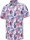 Patriotic American Dinosaurs Pride Golf Polo Shirts, Golf Gift For Men, Golf Shirts For Men