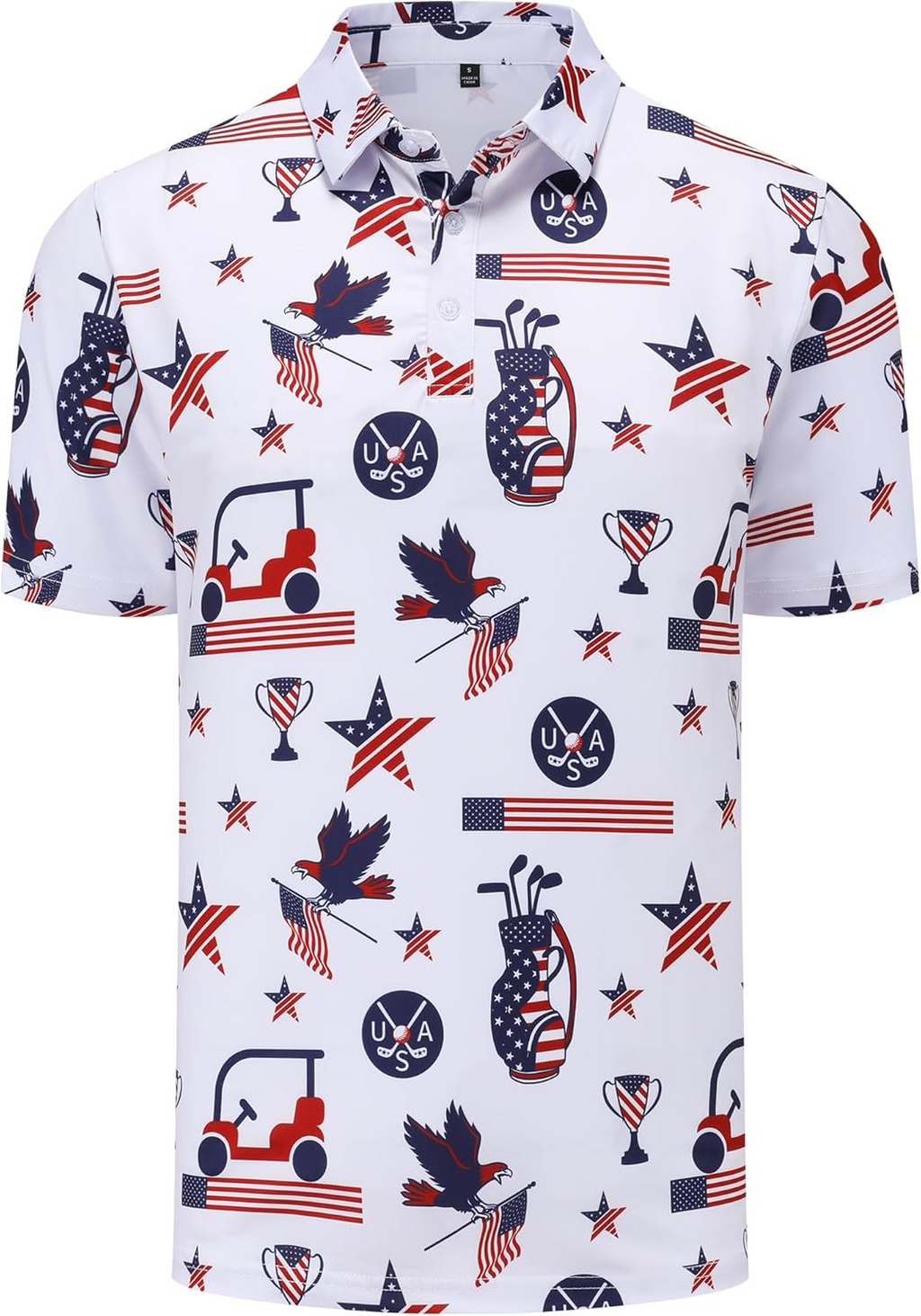 In Golf We Trust 2026 US Patriotic Pride Golf Polo Shirts, Golf Gift For Men, Golf Shirts For Men