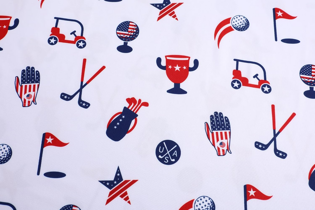 US Patriotic Pride American Flag Golf Polo Shirts, Golf Gift For Men, Golf Shirts For Men