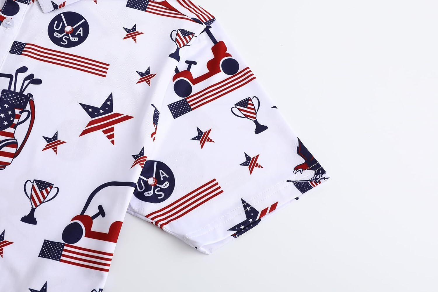 In Golf We Trust 2026 US Patriotic Pride Golf Polo Shirts, Golf Gift For Men, Golf Shirts For Men