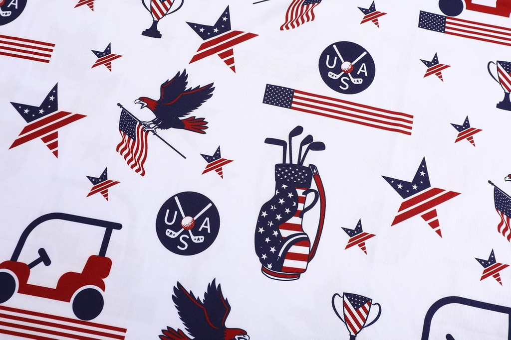 In Golf We Trust 2026 US Patriotic Pride Golf Polo Shirts, Golf Gift For Men, Golf Shirts For Men
