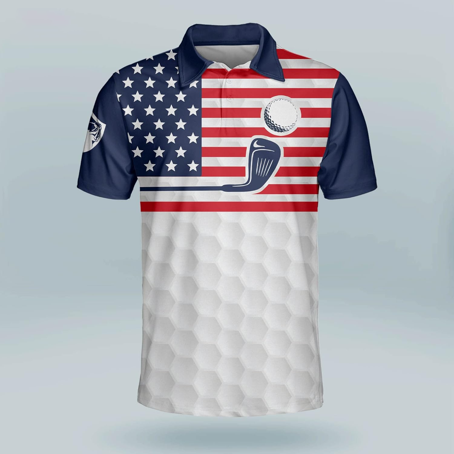 The Older I Get The Harder It Is To Find My Balls American Flag Golf Polo Shirts, Cool Golf Gift, Golfing Apparel