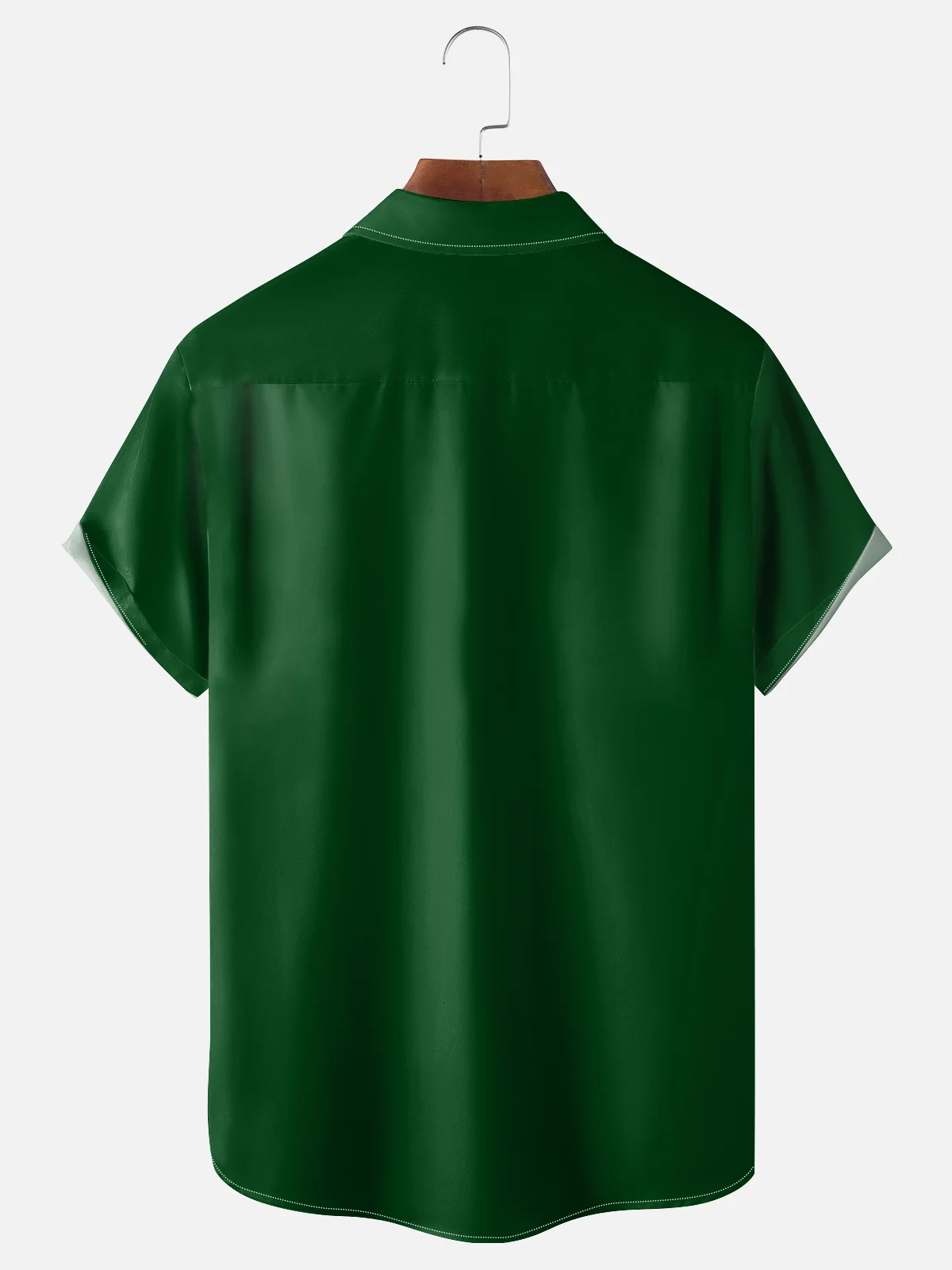 St Patrick‘s Day Shamrock Green And White Hawaiian Golf Shirt, Holiday Hawaiian Shirt, Tropical Vibe Men's Golf Shirt