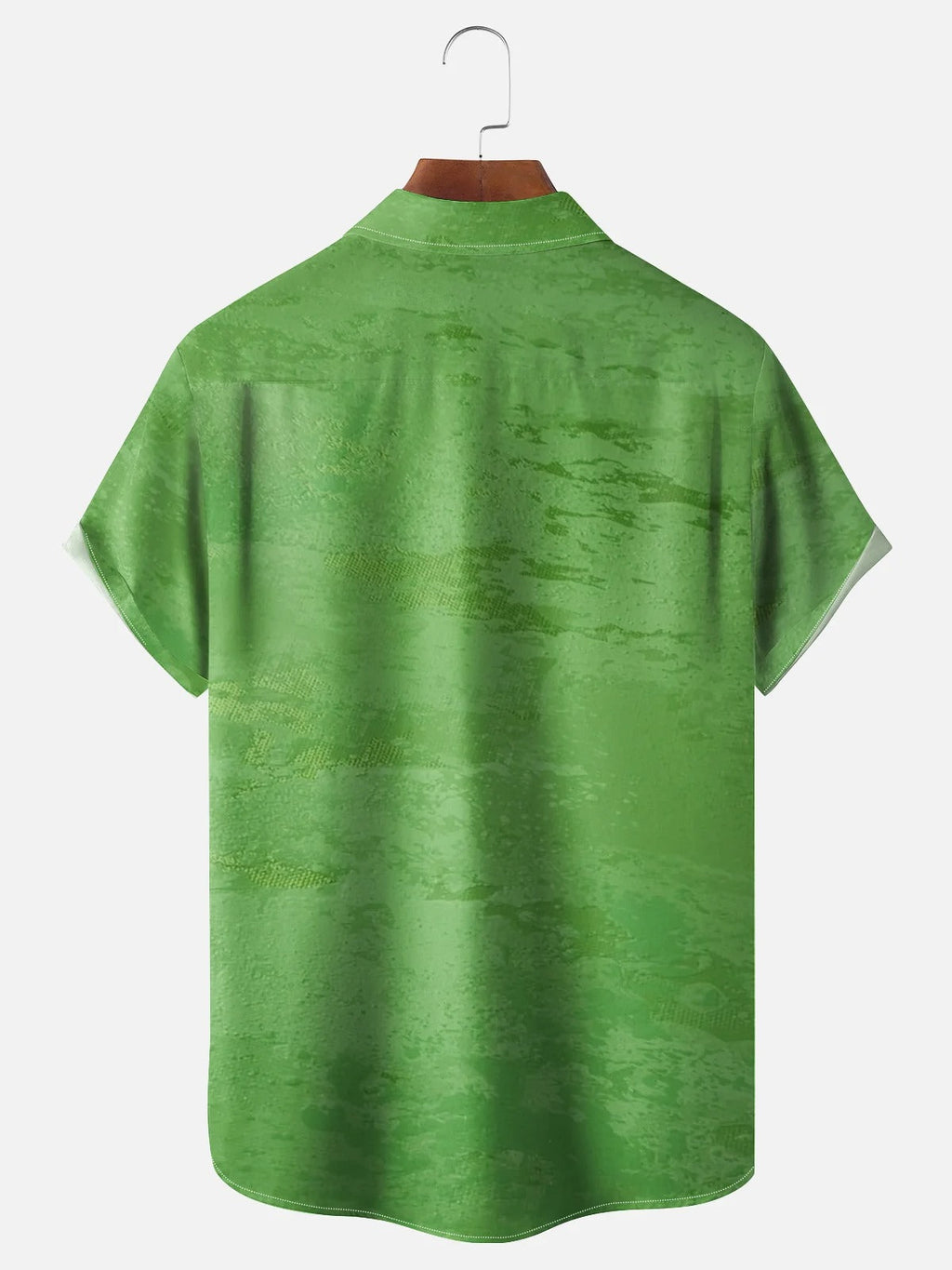 St. Patrick's Day Duck Four-Leaf Clover Lucky Duck Hawaiian Golf Shirt, Tropical Vibe Men's Golf Shirt