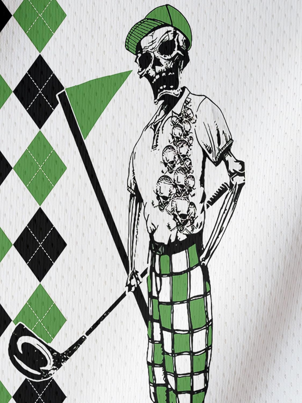 Funny Swing Green Polo Shirt American Flag Shirt Patriotic Golf Polo Shirts, Golf Gift For Men, Golf Shirts For Men