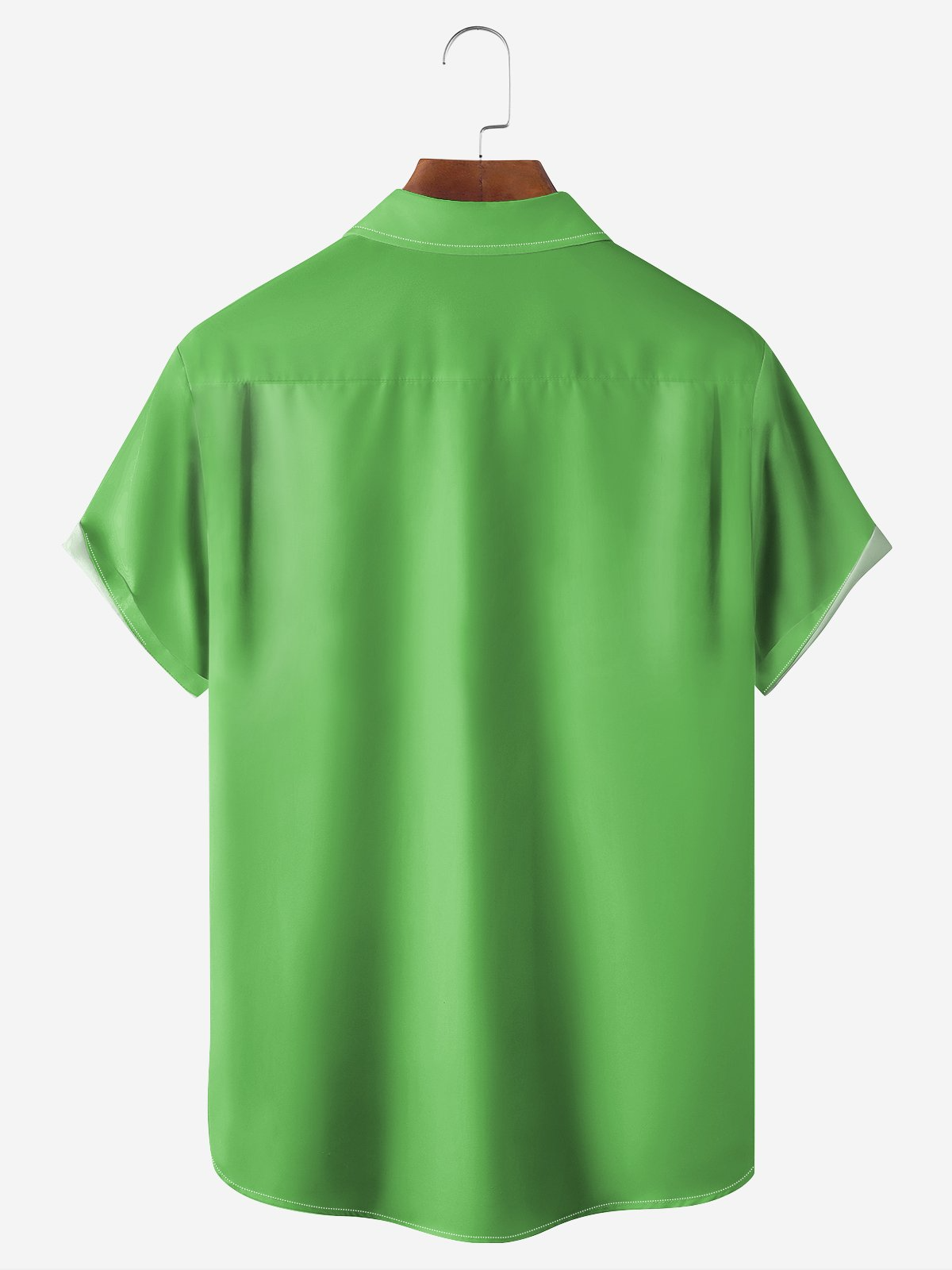 Green St. Patrick's Day Lucky Clover Gold Coins Hawaiian Golf Shirt, Tropical Vibe Men's Golf Shirt