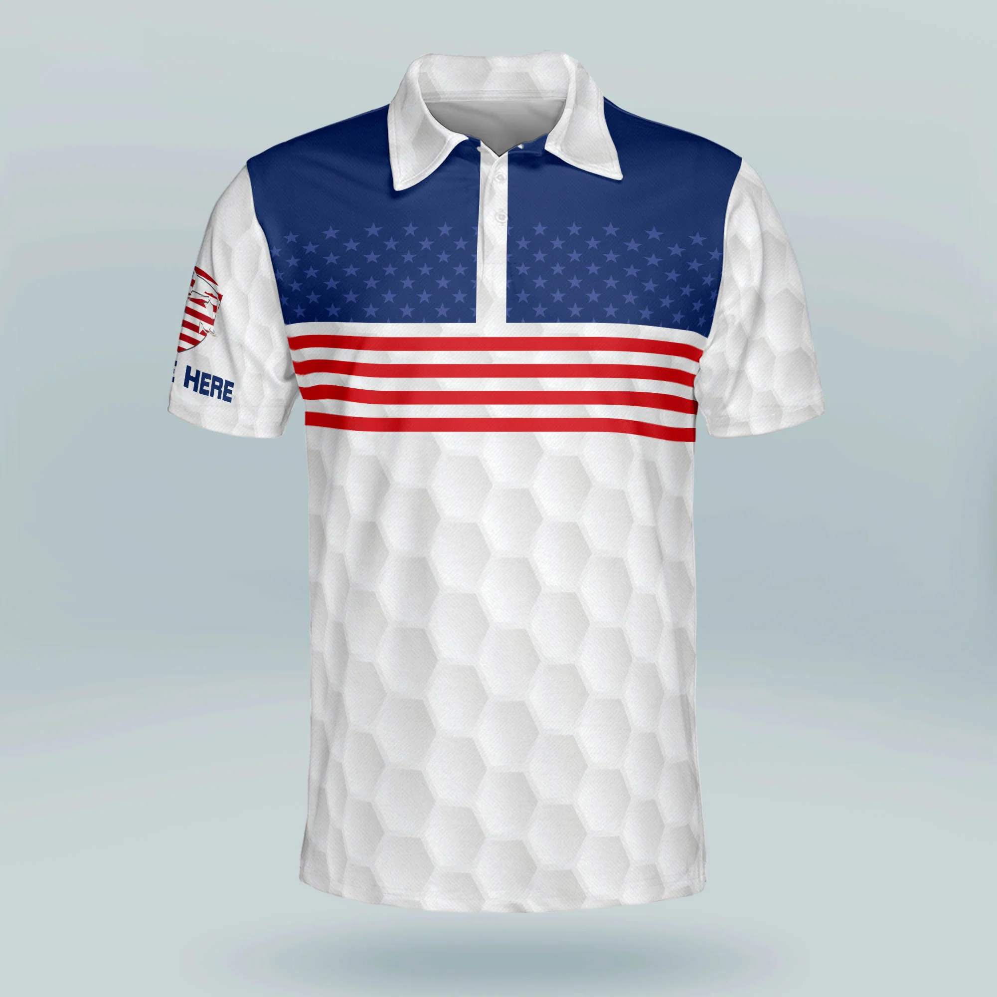 It Takes A Lot of Balls To Golf The Way I Do Patriotic Custom Golf Polo Shirts, Golf Gift For Men, 250th Anniversary Golf Shirt