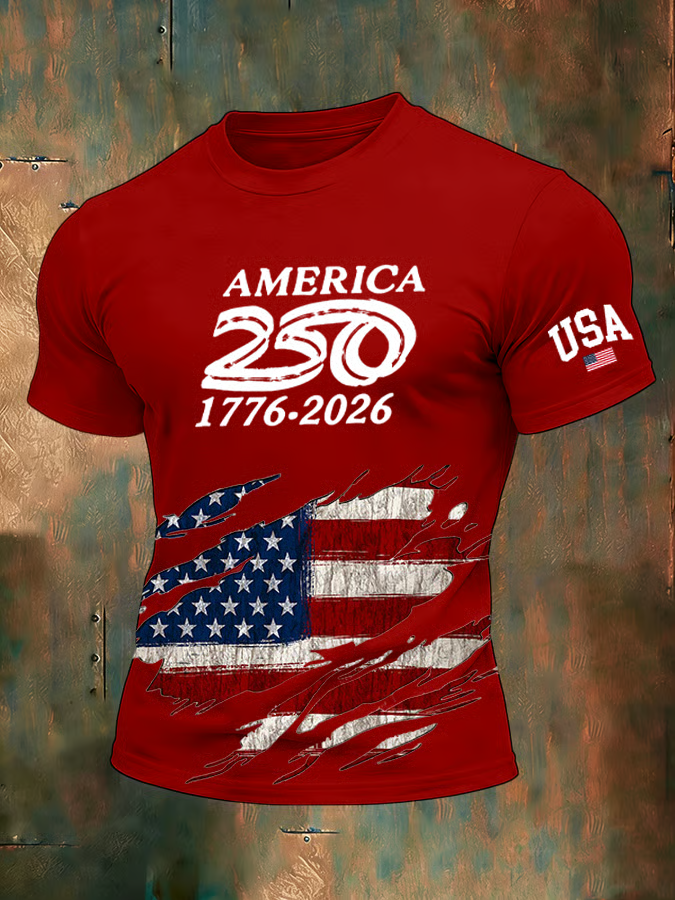 America 250 1776-2026 Distressed Patriotic Golf Shirt, 4th Of July Golf Shirt, Golf Shirts For Men
