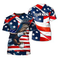 American Flag Custom Golf Polo ShirtGift For Golfers, Golf Gift For Men
