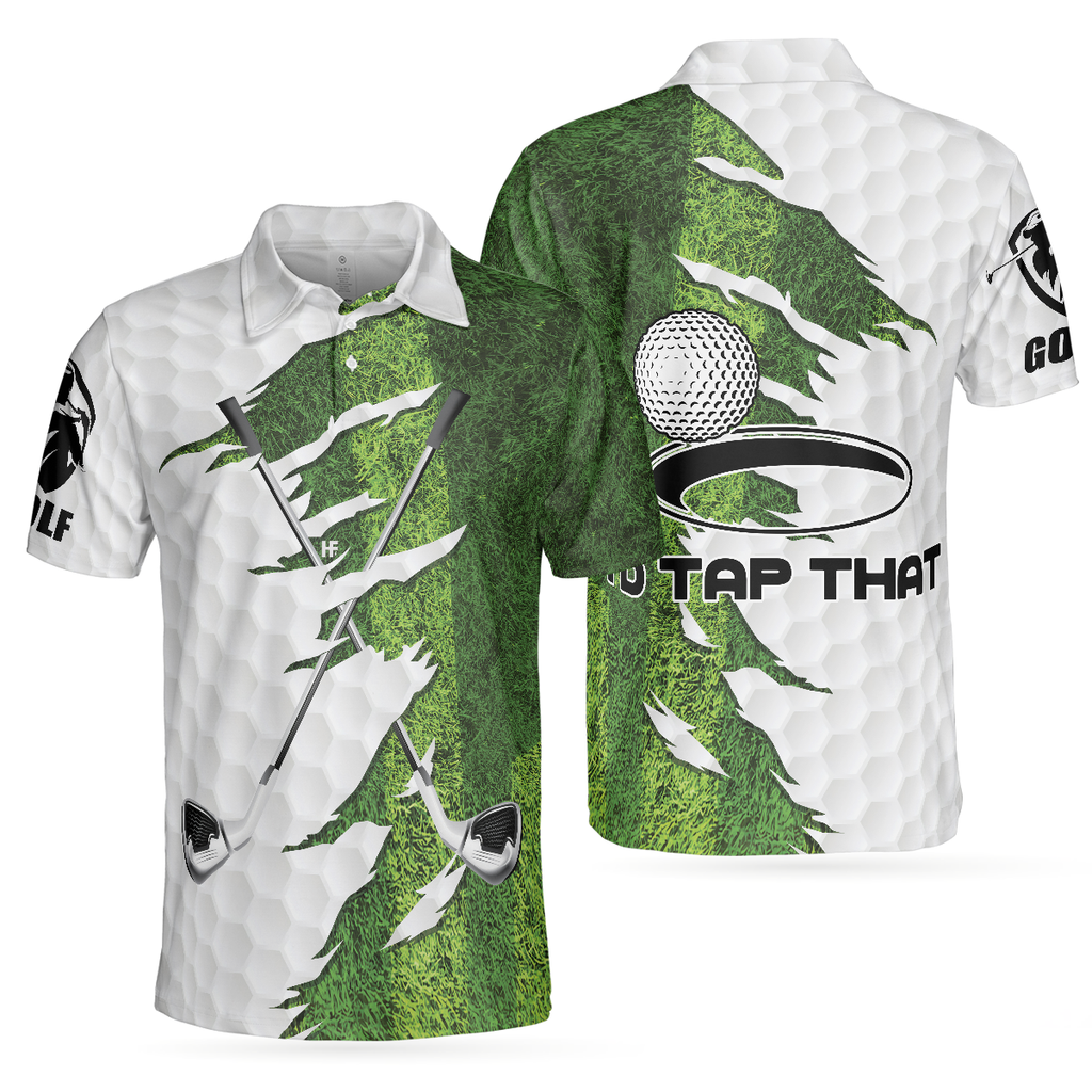 I'd Tap That Men's Golf Polo Shirt, Golfing Apparel, Mens Golf Gift
