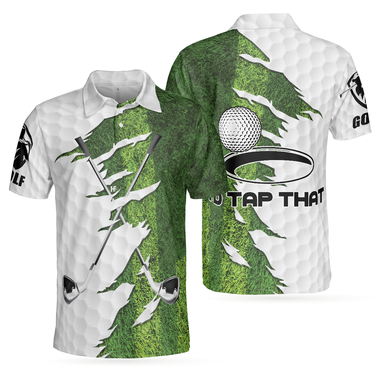 I'd Tap That Men's Golf Polo Shirt, Golfing Apparel, Mens Golf Gift