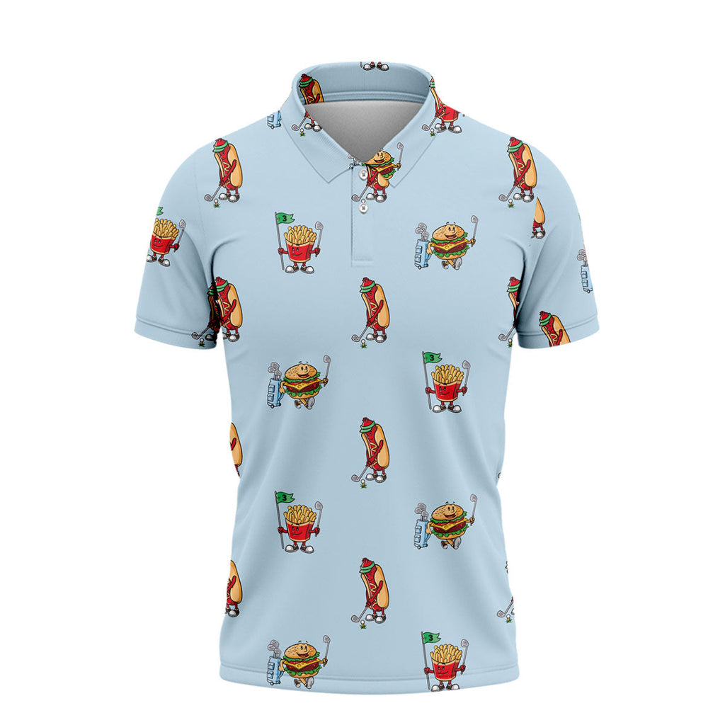 Custom Hot Dog Relish Funny Golf Polo ShirtGolfing Apparel, Golf Gifts For Men
